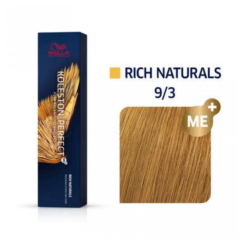 Wella Koleston Perfect Me Rich Naturals 9/3 Blond très Clair Doré 60ml