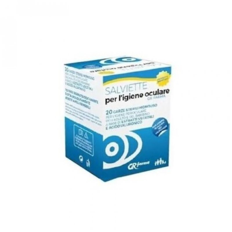 GR Farma Eye Hygiene Tissues 20 Sterile Disposable Wipes