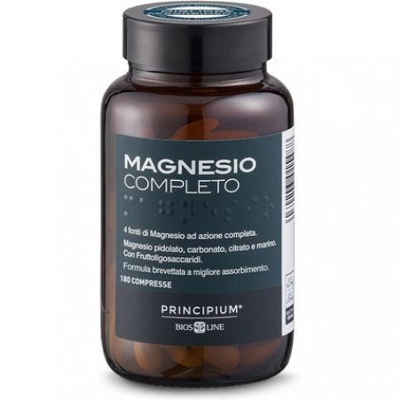 BIOS LINE Principium Magnesium Complete Patented with Best Absorption 180 Tablets