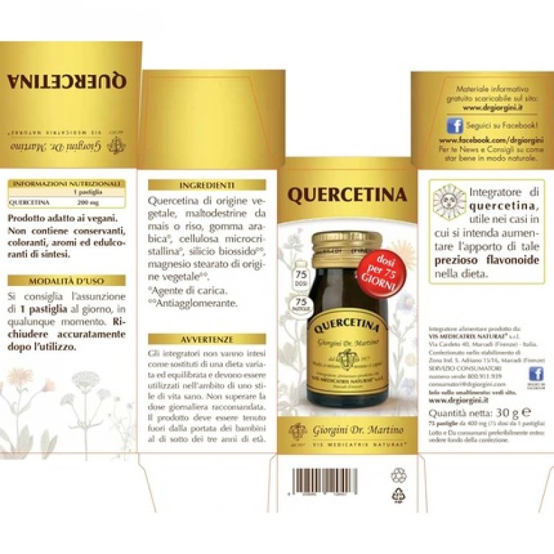 Dr. Giorgini Quercetin 75 Tablets 400mg