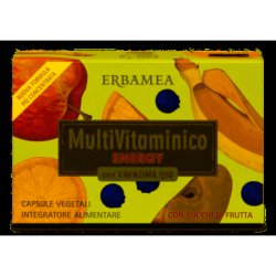 Energy Multivitamin with Coenzyme Q10 Erbamea 24 Plant Capsules