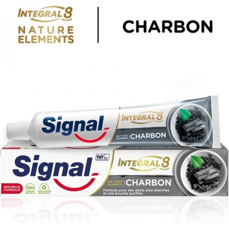 Signal Nature Elements Whitening Charcoal and Detox Toothpaste 75ml Tube