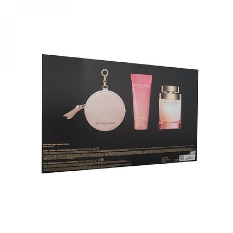 Michael Kors Wonderlust Eau de Parfum 100ml Body Lotion 100ml and Round Purse