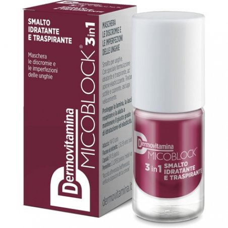 Dermovitamina Micoblock 3 in 1 Breathable Nail Polish Color Bordeaux