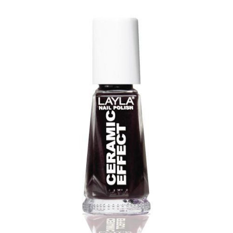Layla Cosmetics Smalto Layla Ceramic Effect vernis à ongles 10 ml Noir Gloss