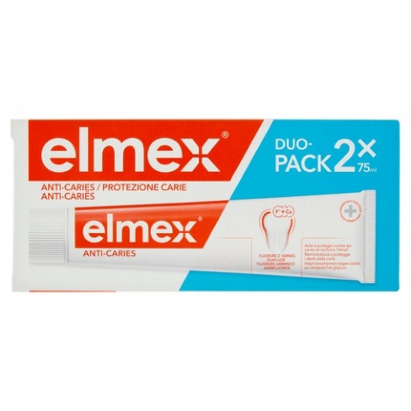 Elmex Caries Protection Toothpaste with Fluoride 75ml - Pack of 2