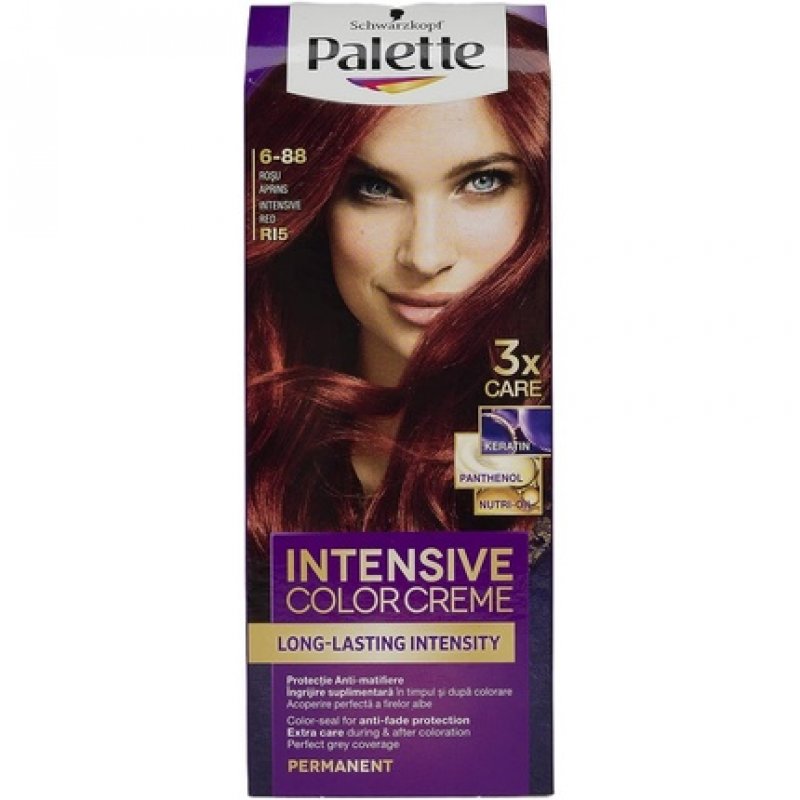 Palette Intensive Color Cream Permanent Hair Dye Bright Red