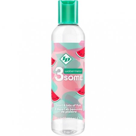 ID 3Some 3 in 1 Lick Massage Lotion Lube 118ml Watermelon Fruit Flavour Warming Massage Gel