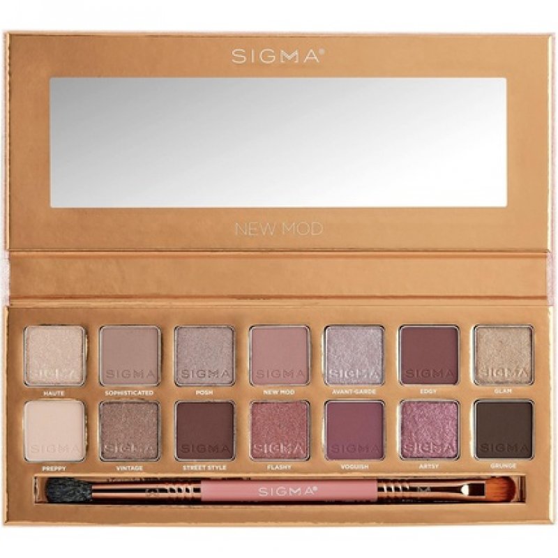 Sigma Beauty New Mod Eyeshadow Palette Neutral Mauve Eyeshadow Shades Warm Eyeshadow Shades in Matte Shimmer and