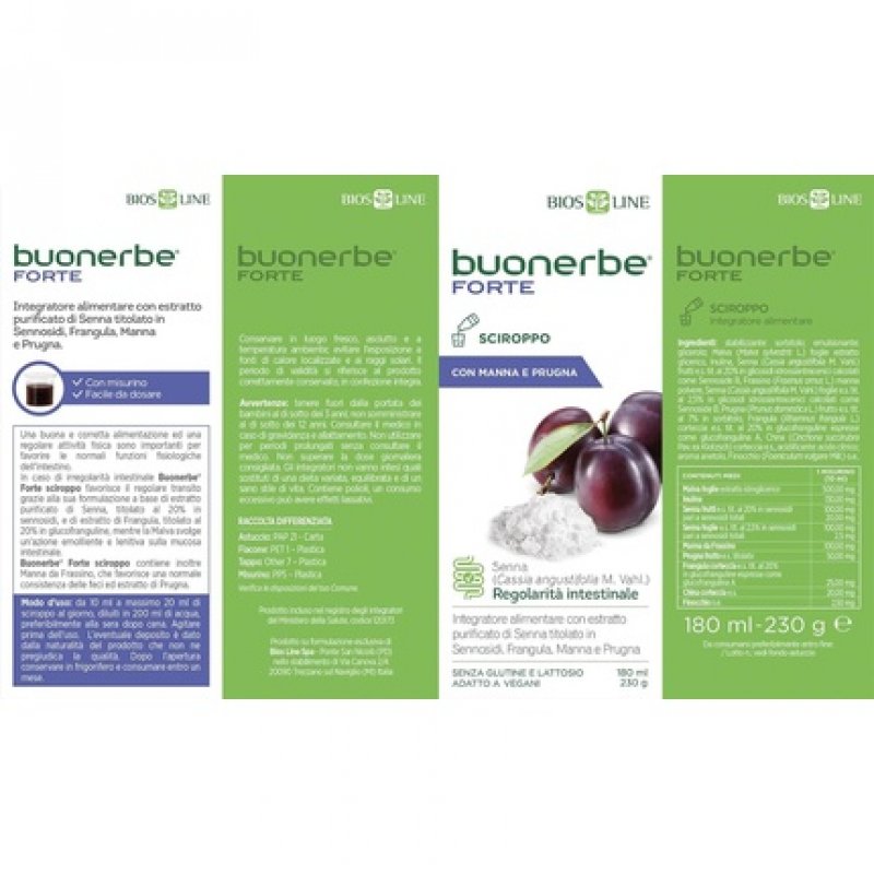 Bios Line Buonerbe Forte Syrup 180ml