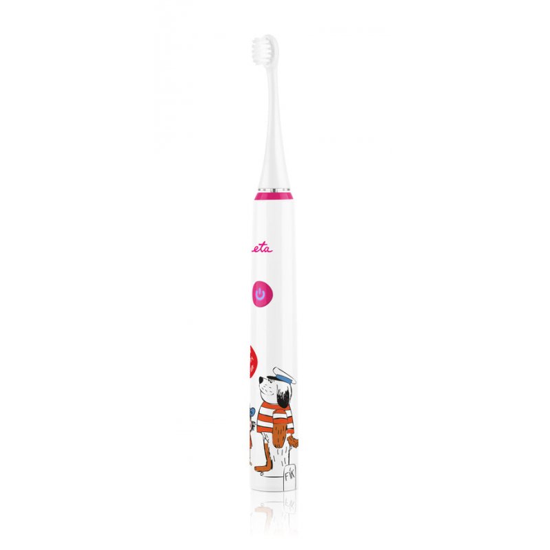 Eta IPx7 Enfant Brosse à dents à ultrasons Rose