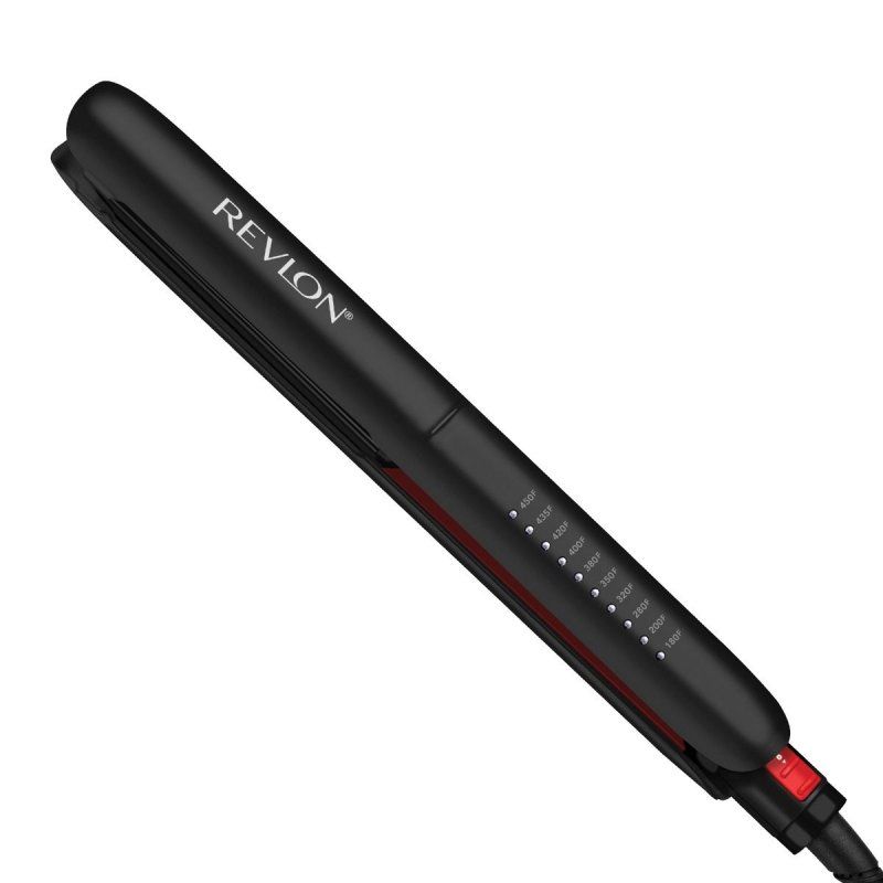 Revlon RVST2211PE hair styling tool Straightening iron Warm Black, Red 1.8 m
