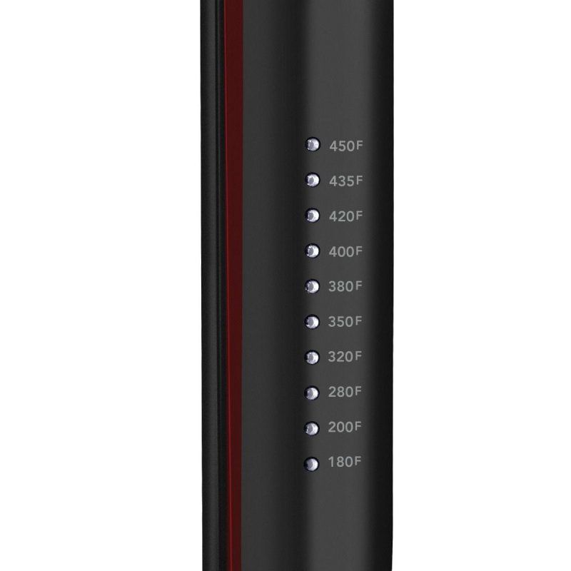 Revlon RVST2211PE hair styling tool Straightening iron Warm Black, Red 1.8 m