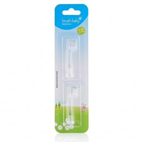 Brush-Baby BRB052 toothbrush head 2 pc(s) Transparent