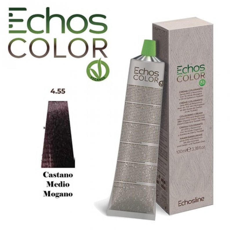 NEU Echos Color Medium Mahogany Brown Hair Color Cream Without PPD and Resorcin 100ml