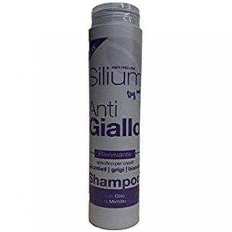SILIUM Antigiallo Shampoo with Blueberry Oil for Hair Care 250ml