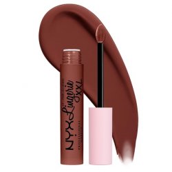 NYX Professional Makeup Lip Lingerie XXL Matte Liquid Lipstick Low Cut Warm Brown Nude 0.13 Fl Oz