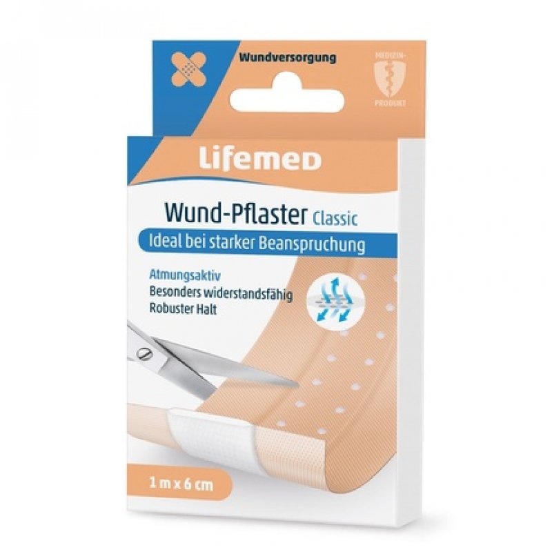 Lifemed Wound Patches 1m x 6cm Skin Color Classic