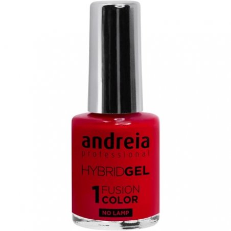 Andreia Professional Hybrid Gel Nail Polish Fusion Colour H43 Red H43 Chocolate - 2 Steps No Lamp Required Long Lasting