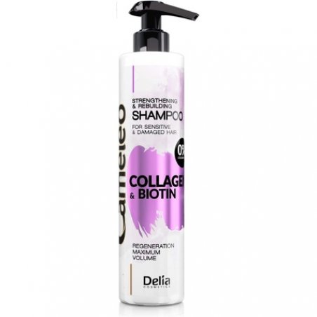 Cameleo Collagen & Biotin Strengthening and Rebuilding Hair Shampoo for Sensitive & Damaged Hair 250ml