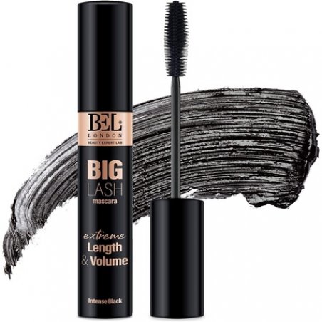 Bel London Big Lash Mascara Black Volumizing and Lengthening with Jojoba Derivatives and Silicone Brush