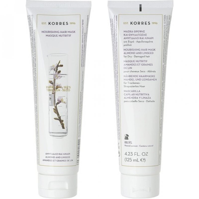 KORRES Almond and Linseed Mask for Dry/Damaged Hair 125ml