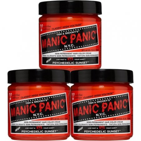 Manic Panic Psychedelic Sunset Classic Creme Vegan Cruelty Free Orange Semi Permanent Hair Dye 118ml