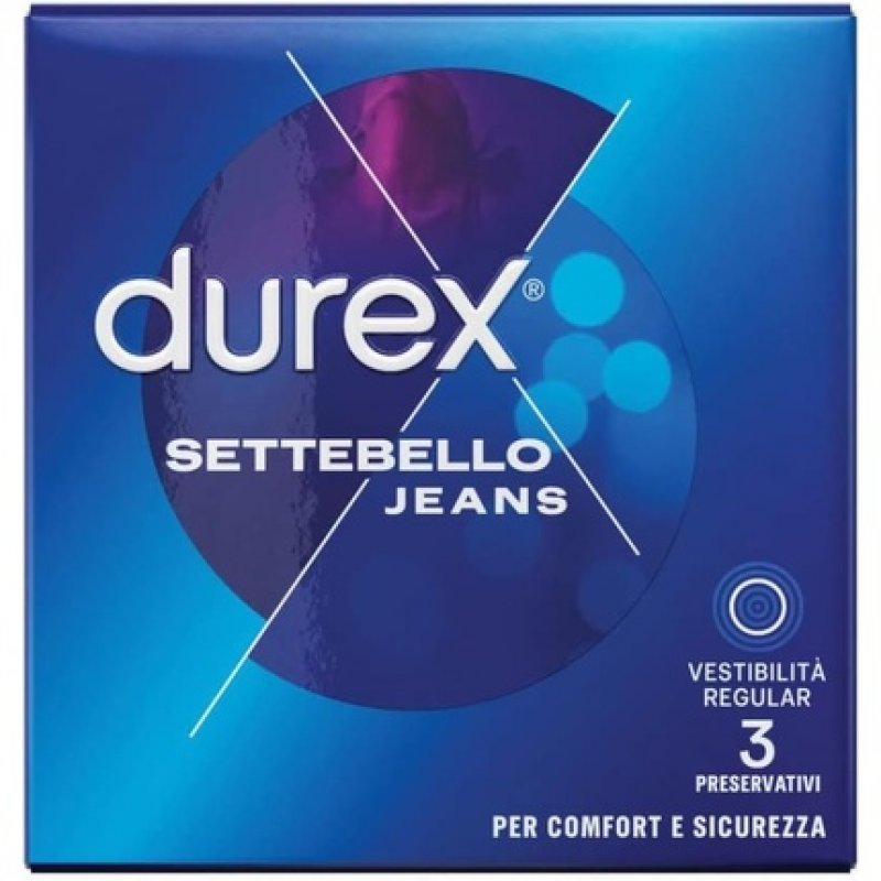 Durex Settebello Regular Fit Jeans Condoms - Pack of 3