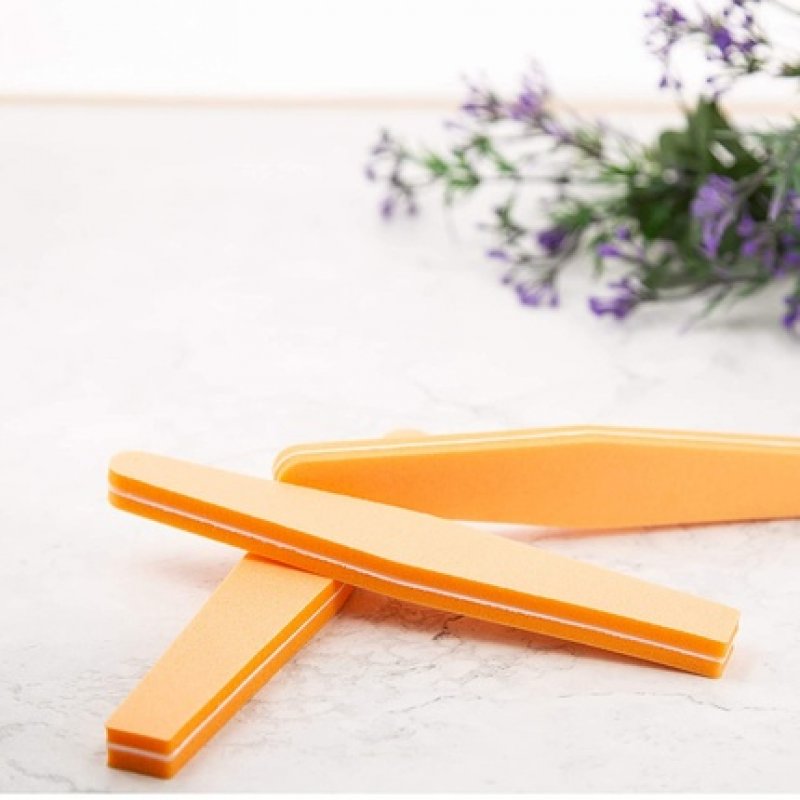 T4B MIMO 2-Sided Trapezoidal Nail Buffer Orange 100/180