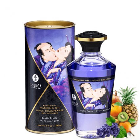 Shunga Aphrodisiac Warming Oil Exotic Fruits Blue