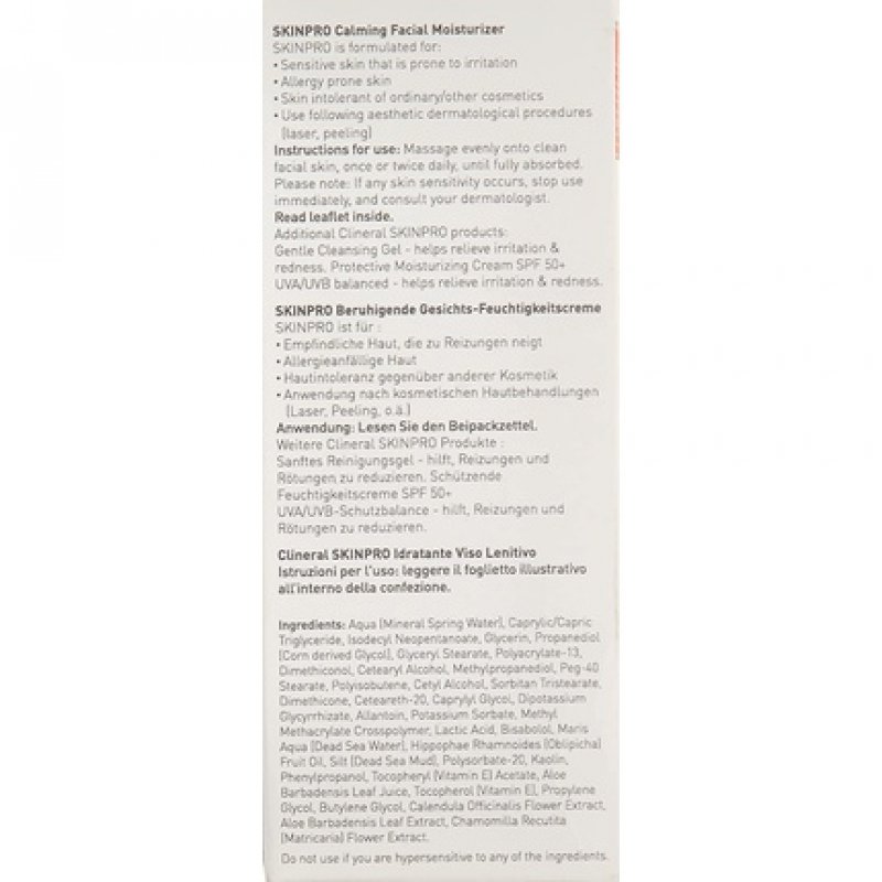 AHAVA Clineral Skinpro Calming Facial Moisturizer 1.7 Fl Oz