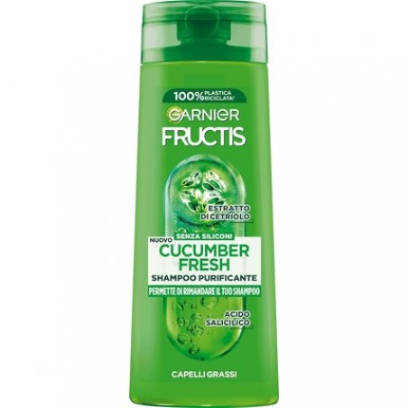 Garnier Fructis Cucumber Fresh Fortifying Shampoo 250ml 8.45 oz