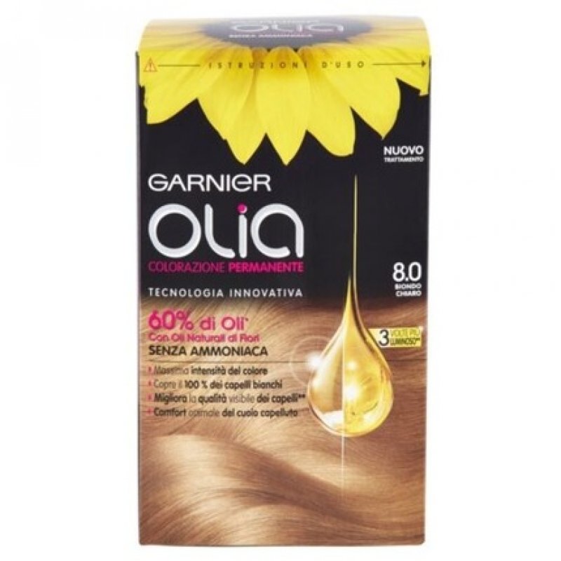 Garnier Olia - Ammonia Free Hair Dye N. 8.0 Light Blonde