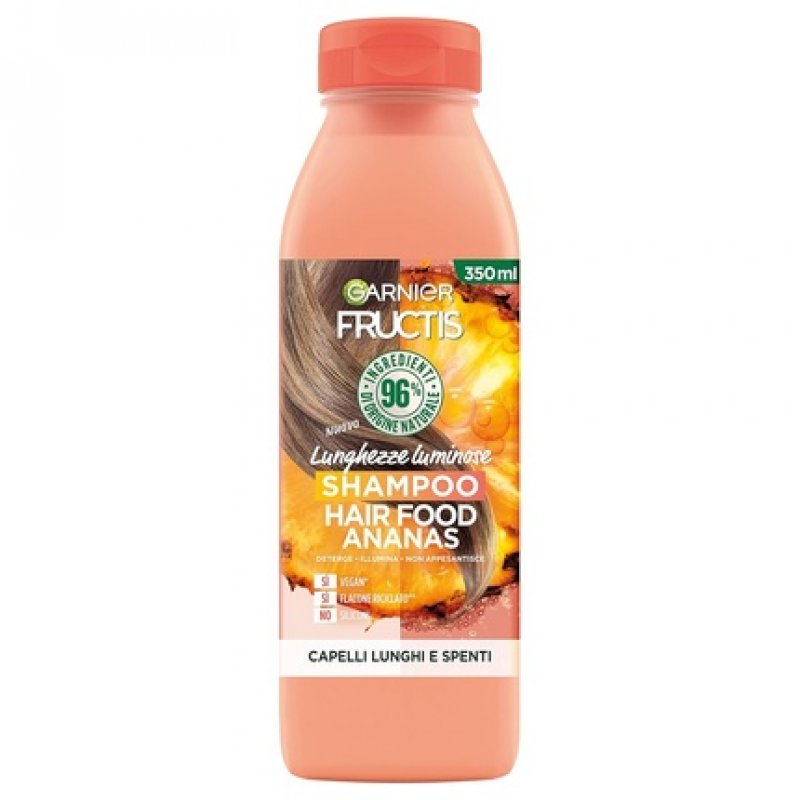 Garnier Fructis Hair Food Pineapple Shampoo for Brightening Long and Dull Hair 350ml