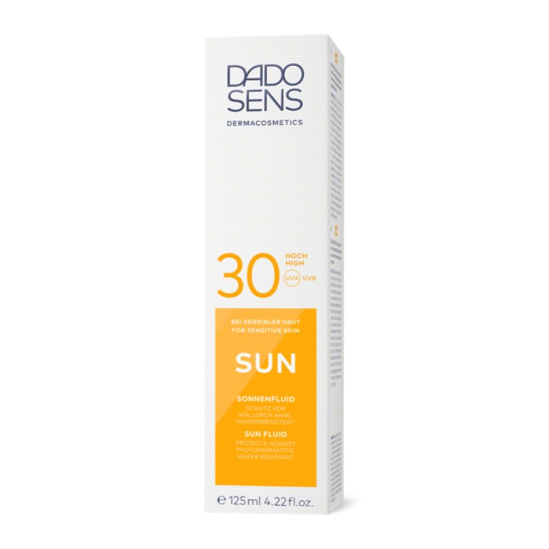 Dado Sens Sun Sunscreen Fluid SPF 30 125ml for Sensitive and Allergy-Prone Skin