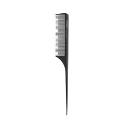 T4B LUSSONI Lift Tail Antistatic and Break-Resistant Carbon Comb with Fine Teeth 210