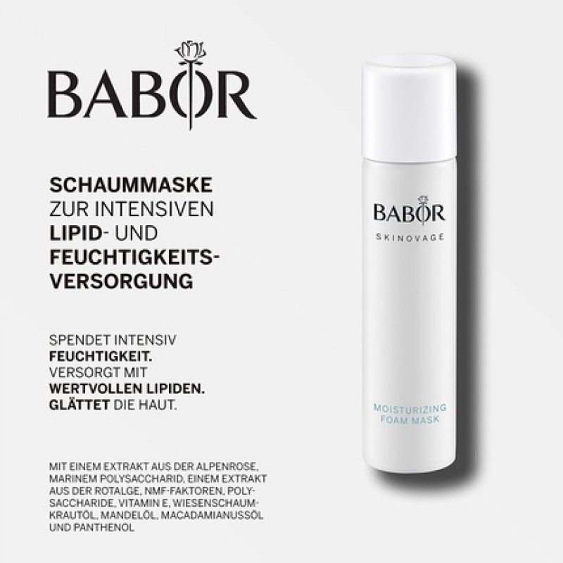 BABOR SKINOVAGE Moisturizing Foam Mask for Dry Skin Anti-Aging Face Mask and Moisturizer Launching 2022
