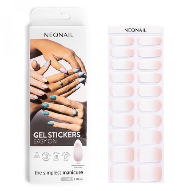 NEONAIL UV Gel Stickers Easy On M09 - Multi - 15 Patterns - Nail Stickers - Nail Polish Strips - Gel Nail Stickers -