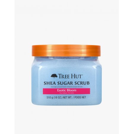 Tree Hut Exotic Bloom Shea Sugar Scrub 18oz Ultra Hydrating and Exfoliating for Essential Body Care