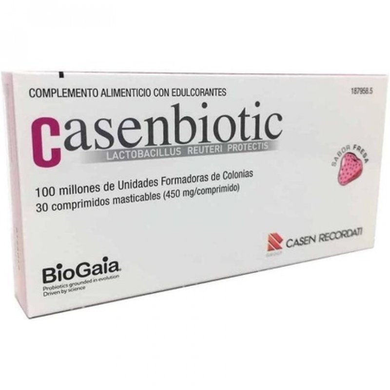 Casen Recordati Casenbiotic 30 Comp Strawberry Flavor