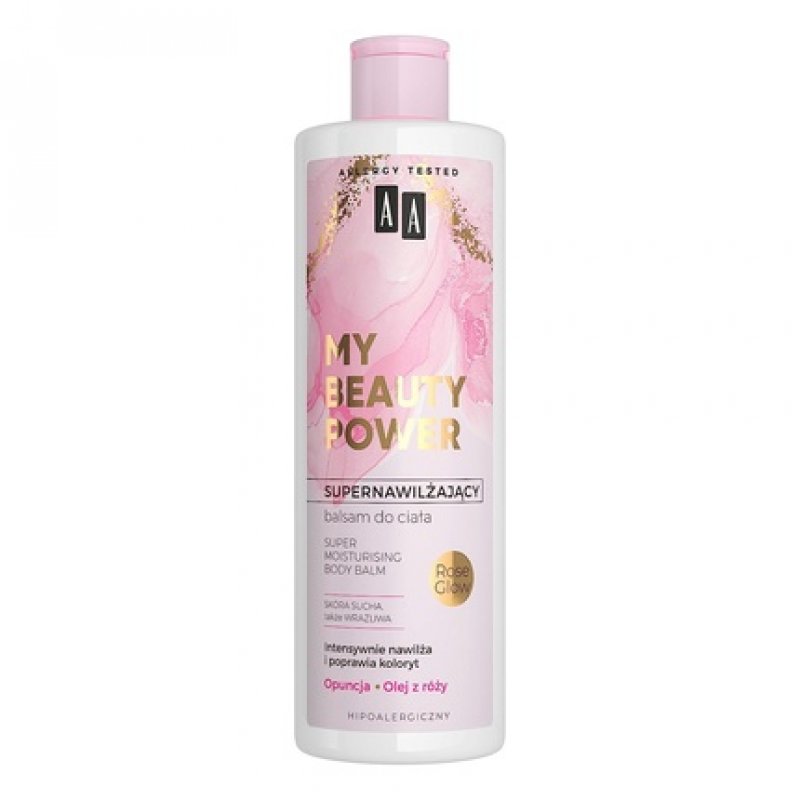 AA My Beauty Power Super Moisturizing Body Lotion Ounce Rose Glow 400ml