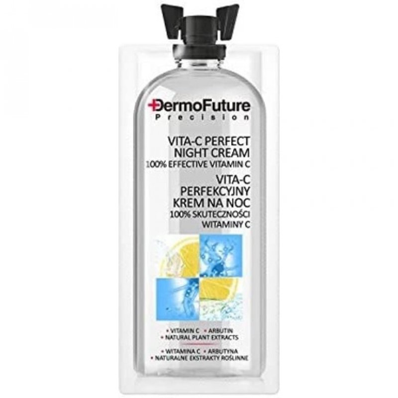 DERMOFUTURE Anti-Wrinkle Lightening Night Cream with Vitamin C 12ml