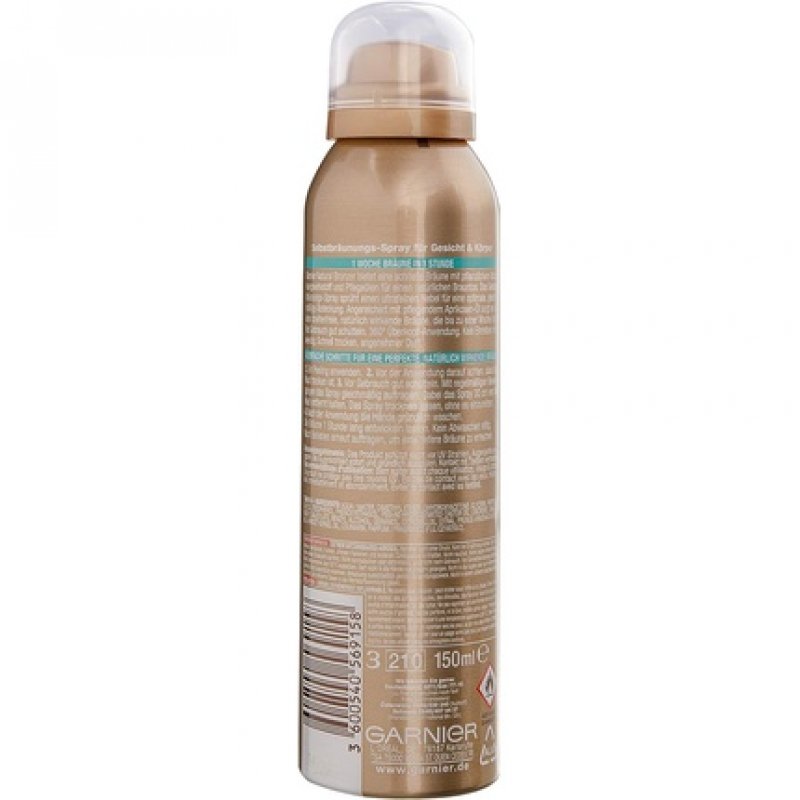 Garnier Ambre Solaire Natural Bronzer Self Tanning Spray 150ml