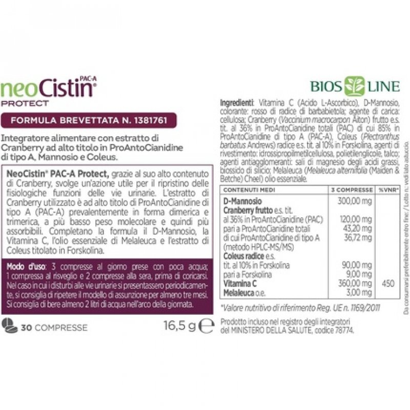 Neocistin Pac A Protect 30 Tablets