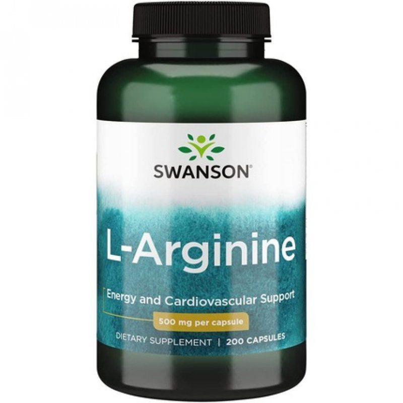Swanson Amino Acid L-Arginine 500mg 200 Capsules