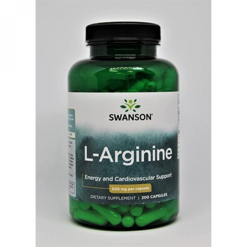Swanson Amino Acid L-Arginine 500mg 200 Capsules
