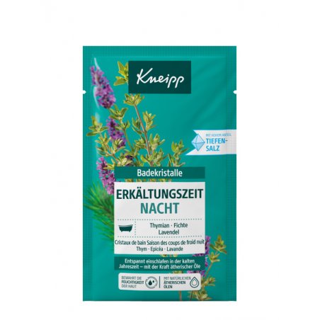 Kneipp Cold Time Night Bath Crystals with Lavender, Thyme & Spruce Essential Oils 60g