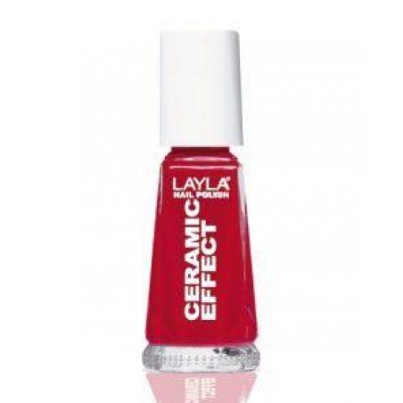 Layla Cosmetics Smalto Layla Ceramic Effect nail polish 10 ml Red Gloss