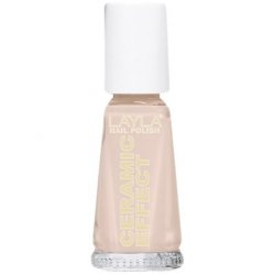 Layla Cosmetics Ceramic Effect Nail Polish White Peach 0.01l