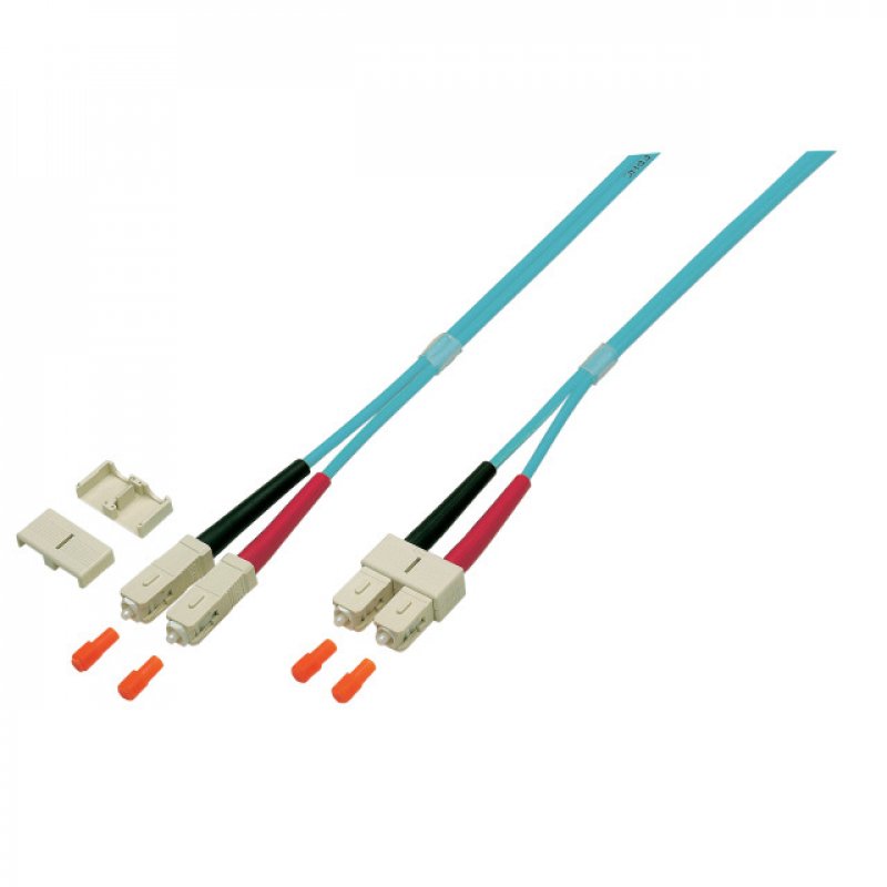 EFB Elektronik O0318.5 câble de fibre optique 5 m SC OM4 Turquoise